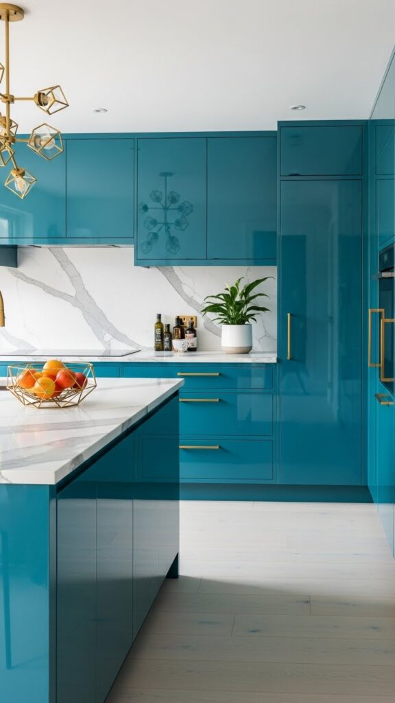 21 Kitchen Color Ideas That Make Any Kitchen Feel New 17 Teal Kitchen