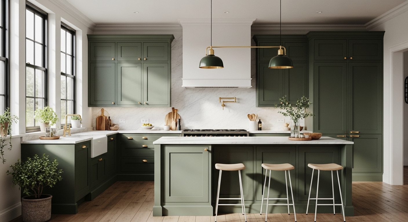 23 Green Kitchen Ideas That Instantly Make Your Home Feel Stylish ...