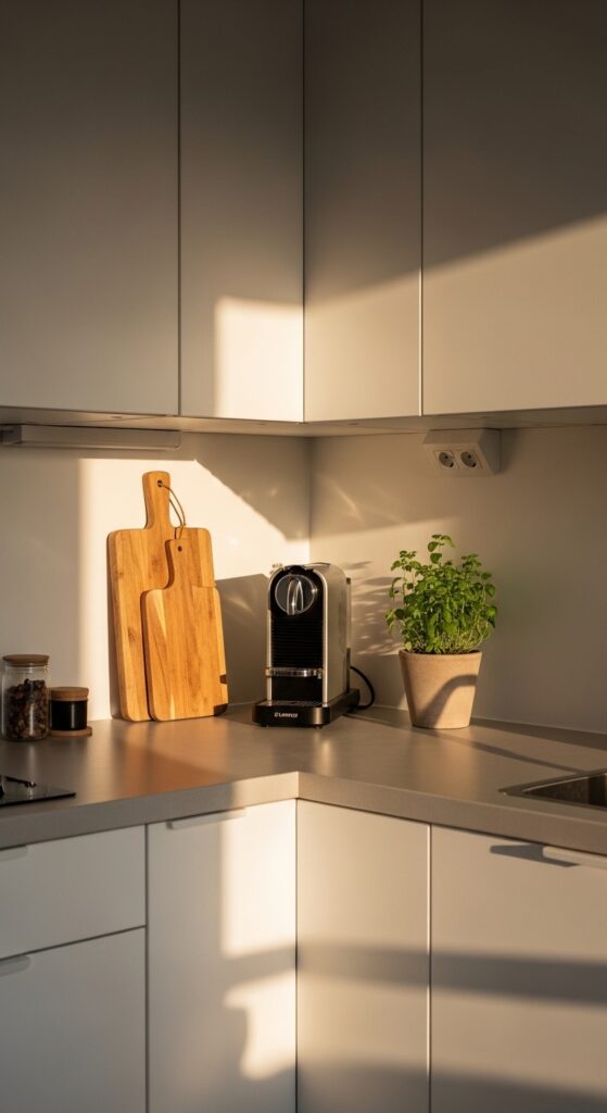 19 Tiny Kitchen Design Ideas to Maximize Space and Style 18 Minimal Countertops