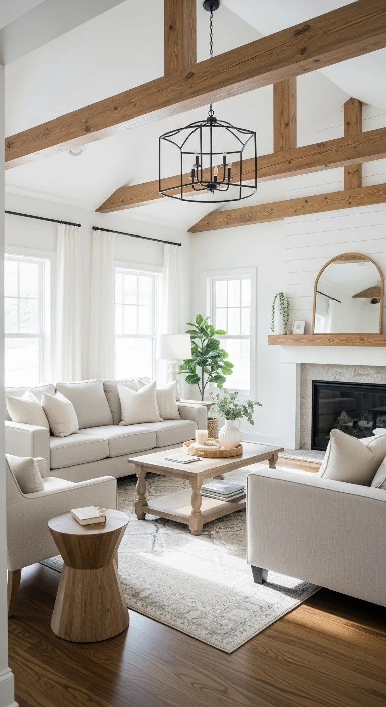 17 Farmhouse Living Room Ideas (That Make Your Space Feel Cozy, Stylish & Actually Livable) 17 Image fx 17